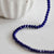 Perles toupies bleu, perles bijoux, perle cristal bleu,bleu marine,Perle verre facette,création bijou, fil de 150, 3mm-G619