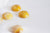 Cabochon agate jaune, fournitures créatives,bijou pierre,cabochon rond, agate naturelle,14mm, pierre naturelle, cabochon pierre-G1012-Gingerlily Perles