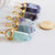 Pendentif pointe fluorite violette verte,pendentif bijoux, pendentif pierre, création bijoux,fluorite naturelle,40mm,l'unité,G5656