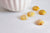 Cabochon agate jaune, fournitures créatives,bijou pierre,cabochon rond, agate naturelle,14mm, pierre naturelle, cabochon pierre-G1012-Gingerlily Perles
