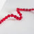 Perles cristal facette rouge 4mm, fournitures créatives, cristal autrichien, perles bicone, perles cristal toupies, perles rouges,lot de 20