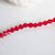 Perles cristal facette rouge 4mm, fournitures créatives, cristal autrichien, perles bicone, perles cristal toupies, perles rouges,lot de 20