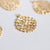 Pendentif fleur filigrane, fourniture créatives, charm dentelle , pendentif laiton doré,fleur dorée,creation bijoux,lot de 50,15mm-G1291