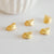 Pendentif coquillage doré 14K, fourniture créative, pendentif doré,coquillage or,création bijoux, Lot de 2,14mm-G1984
