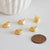Pendentif coquillage doré 14K, fourniture créative, pendentif doré,coquillage or,création bijoux, Lot de 2,14mm-G1984