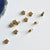 Breloques intercalaires étoiles  laiton brut doré,fournitures pour bijoux,sans nickel, breloques laiton brut,etoile,8mm, lot de 10-G1581