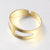 Bague réglable doré, creation bijoux,bague fer,bague dorée,bijou minimaliste,support bague, fournitures bijou,18mm, lot de 5-G1242