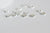 rondelles fleurs laiton argenté, fournitures créatives, perles argentés, création bijoux, perles intercallaires,lot de 10, 5mm-G946