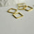 Connecteur carré laiton brut, fournitures créatives, connecteurs, bronze, pendentif géométrique, création bijoux, lot de 50, 10mm-G866