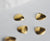 Breloque coquillage laiton, fournitures pour bijoux, breloques laiton brut ,pendentif bijoux,sans nickel, lot de 50,10mm G373