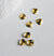 Breloque coquillage laiton, fournitures pour bijoux, breloques laiton brut ,pendentif bijoux,sans nickel, lot de 50,10mm G373