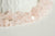 perles chips quartz rose, fournitures créatives, perles quartz, fabrication bijoux, quartz rose naturel,160 perles, fil 90 cm-G2107