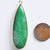 Pendentif goutte jade vert doré, fournitures créatives,pendentif jade, pendentif pierre,jade naturel, jade vert,58mm, l'unité,G2529