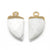 Pendentif corne howlite blanche, fournitures créatives,pendentif bijoux, pendentif pierre, howlite naturelle, pendentif howlite,21mm-G2016