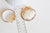 Pendentif coquillage naturel coque doré, fourniture créative, pendentif doré, création bijoux, coquillage bijou,coquillage or,50mm-G743