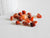 cornaline rouge orange naturelle brute roulée,pierre naturelle, litotherapie,Chips cornaline,création bijoux,20 grammes G246