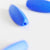 Perle ovale plastique bleu,perle acétate, création bijoux, grandes perles plastique,perle plastique,lot de 10,2.7cm-G1456