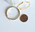 créoles gravées acier doré, bijoux doré, création bijoux, oreille percée,sans nickel, la paire, boucles acier, 35mm-G761-Gingerlily Perles
