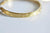 créoles gravées acier doré, bijoux doré, création bijoux, oreille percée,sans nickel, la paire, boucles acier, 35mm-G761-Gingerlily Perles