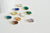 Chaine fine dorée pendentif cristal,idée cadeau,chaine collier, création bijoux,chaine complète, acier chirurgical,1.5 mm,40cm, l'unité,G701-Gingerlily Perles
