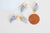 Pendentif corne sodalite bleue, fournitures créatives,pendentif bijoux, pendentif pierre, sodalite naturelle, pendentif sodalite,21mm,G2705