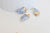 Pendentif corne sodalite bleue, fournitures créatives,pendentif bijoux, pendentif pierre, sodalite naturelle, pendentif sodalite,21mm,G2705