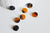 Pendentif rond marron acétate, fourniture bijoux,perle acétate, création bijoux,perles plastique,connecteur plastique,lot de 2-10,10mm-G2185