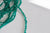 Perles cristal toupies à facette vert transparent,perles bijoux,perle cristal vert,Perle bicone facette, fil de 150,G950