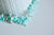 perles en corail turquoise,perles corail, fabrication bijoux,corail naturel,perle coquillage,coquillage bleu,fil 38cm-G987