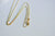 Chaine  dorée forçat 16K,chaine collier, création bijoux, chaine complète,chaine doree,1.8mm, chaine avec fermoir,45cm, l'unité,G2205