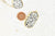 Pendentif jaspe hexagone dalmatien, pendentif pierre, pendentif collier,pierre naturelle, pendentif jaspe,jaspe naturel,49mm G304