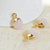 Pendentif goutte quartz rose,pendentif bijoux,pendentif pierre,quartz rose naturel,pendentif quartz rose,14mm,lot de 2- G972