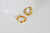 créoles minimalistes acier doré, bijoux doré, fournitures créatives,création bijoux, boucles,sans nickel,la paire,boucles acier, 16mm-G1565-Gingerlily Perles
