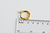 créoles minimalistes acier doré, bijoux doré, fournitures créatives,création bijoux, boucles,sans nickel,la paire,boucles acier, 23mm-G2136-Gingerlily Perles