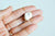Connecteur Pendentif grosse perle naturelle Keshi,Pendentif Keshi,perle de culture,création bijoux, perle naturelle blanche,26mm G5144
