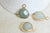 Pendentif goutte jade vert,pendentif bijoux, pendentif jade,pendentif pierre,jade naturel, pendentif jade,18mm, l'unité,G979