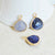 Pendentif goutte sodalite bleue, fournitures créatives,pendentif bijoux, pendentif pierre, sodalite naturelle, pendentif sodalite,18mm -G162