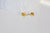 Boucles puces acier doré flocon, bijoux doré, création bijoux,flocon de neige,sans nickel,la paire, boucles acier,9mm-G1605-Gingerlily Perles
