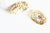 Pendentif coquillage naturel  doré, fourniture créative, pendentif doré, création bijoux, coquillage bijou,coquillage or, 30-40mm-G1203