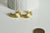 Boucles créoles feuille laiton doré 18k,bijoux doré,création bijoux, créoles originales,oreille percée, la paire, boucle Dorée 18k,24mm-G916-Gingerlily Perles