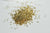 Sable verre doré, chips mineral,verre coloré,verre or,pierre verre,création bijoux,sable aquarium,Sachet 10 grammes G228