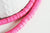 Perles polymère rose heishi 6mm,fabrication bijoux, Perles plastique, perle heishi,perle disque,le fil de 320 perles-G711