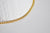 Chaine acier doré 18k maille gourmette,chaine qualite,chaine collier, création bijouxacier inoxydable,5mm, vendue au mètre-G1693