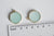 Pendentif rond jade bleu, fournitures créatives,pendentif bijoux, pendentif pierre, jade naturel,pendentif rond,26mm, l'unité,G1509