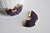 Pendentif demi-cercle améthyste doré,pendentif bijoux,lune  améthyste,pendentif pierre,  améthyste naturelle,41mm-G2331
