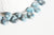 Perle goutte agate bleu facetté, agate naturel,perle jade,perle pierre,pierre précieuse, création bijoux,12mm,lot de 5- G2044