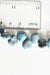 Perle goutte agate bleu facetté, agate naturel,perle jade,perle pierre,pierre précieuse, création bijoux,12mm,lot de 5- G2044