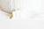 Pendentif main nacre blanche naturelle doré,pendentif main,geste amour,amour nacre,coquillage blanc, 34mm, l'unité,G1081