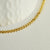 Chaine acier doré 18k maille plate,chaine qualite, création bijoux,chaine complète,acier inoxydable,3x4mm,vendue au mètre-G1620