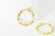 créoles torsadées acier doré, bijoux doré, création bijoux, oreille percée,sans nickel, la paire, boucles acier, 21mm, G599-Gingerlily Perles